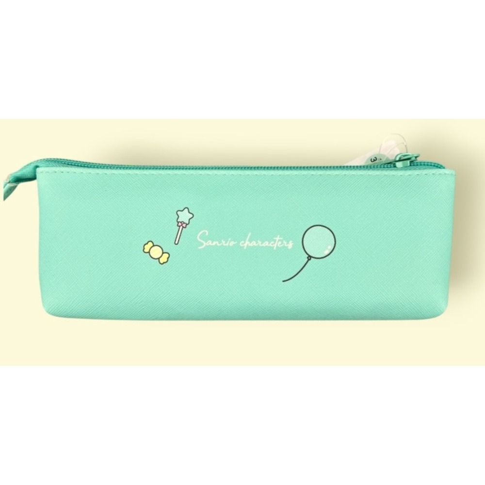 Sanrio Characters Pencil Case Pouch Keroppi Pochacco Hangyodon Zipper Bag Kawaii - Picture 3 of 6